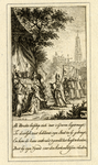 32302 Afbeelding van de legertent van graaf Dirk IV van Holland buiten Utrecht en een processie onder leiding van de ...